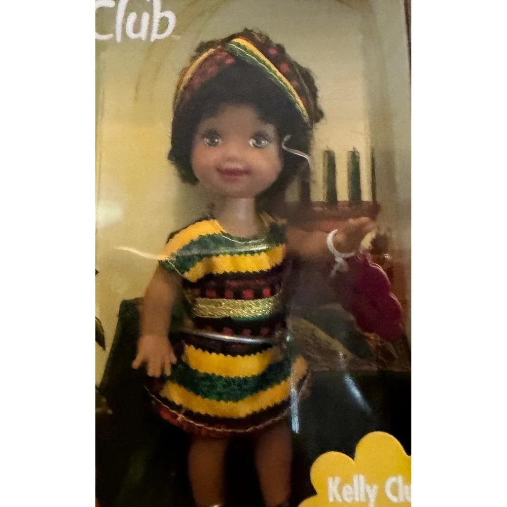Mattel-Barbie-Kelly Club- Kwanzaa Keeya Africa American Doll-Vintage (NWT)